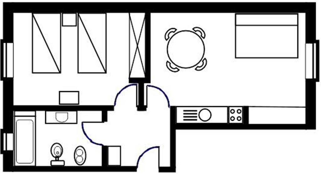 Apartment mit 1 Schlafzimmer